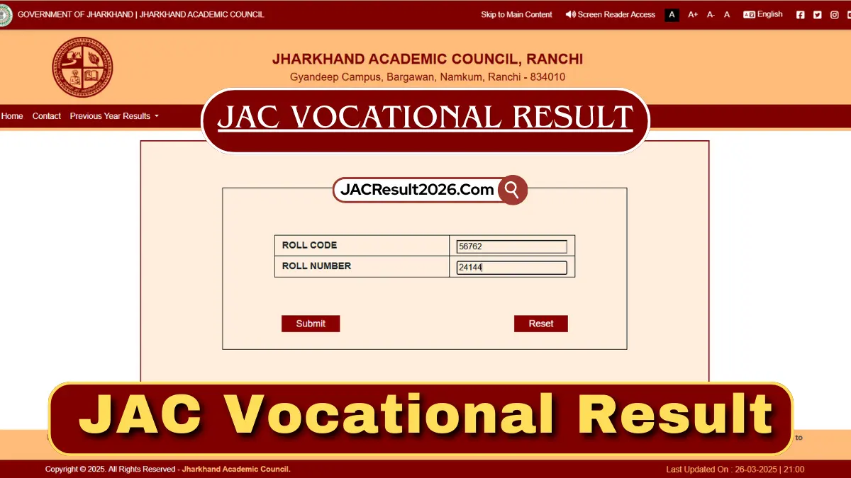 JAC Vocational Result