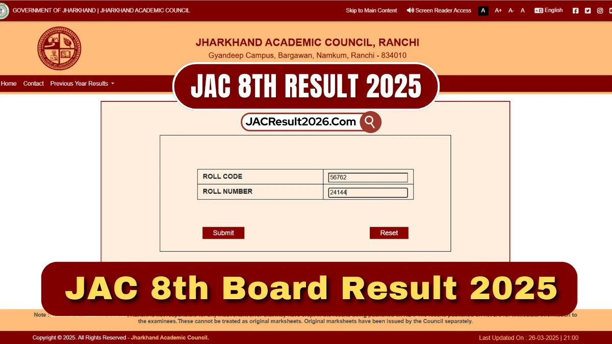 JAC 8th Result